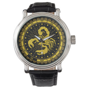 Skorpion - Tierkreis-Zeichen - Symbol - Horoskop Armbanduhr
