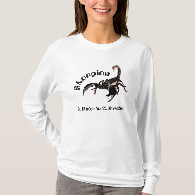 Skorpion - Tierkreiszeichen T-Shirt (Vorderseite)