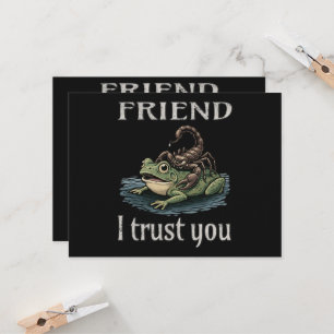 Skorpion und Frosch - Freund, ich vertraue dir Einladung