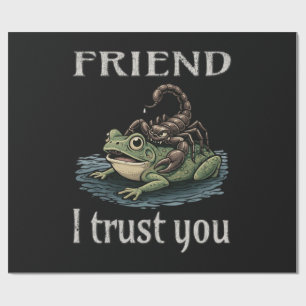 Skorpion und Frosch - Freund, ich vertraue dir Geschenkpapier