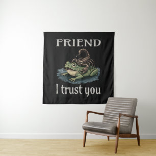 Skorpion und Frosch - Freund, ich vertraue dir Wandteppich