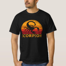 Skorpion Vintag Retro Sunset Silhouette