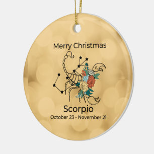 Skorpion Vintage inspirierter Weihnachtsschmuck