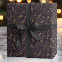 Skorpion Vintage-Tarot-Geschenkpapier