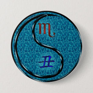 Skorpion & Wasserbüffel Button