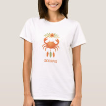 Skorpion-Zodiac-Boho-Watercolor-T-Shirt