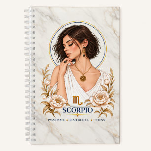 Skorpion-Zodiac-Journal mit Hartbindung Notizbuch