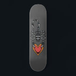 Skorpion Zodiac Sign Heart Liebe Dunkelgrau Elegan Skateboard<br><div class="desc">Dieses coole Skateboard mit Skorpion-Illustration wäre ein wunderbares Geschenk für jemanden,  der Skorpione Liebe!</div>