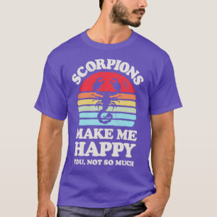 Skorpione machen mich glücklich Sunset Retro für M T-Shirt