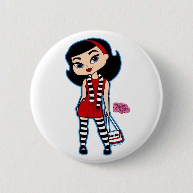 Skorpions-Knopf Button (Vorderseite)