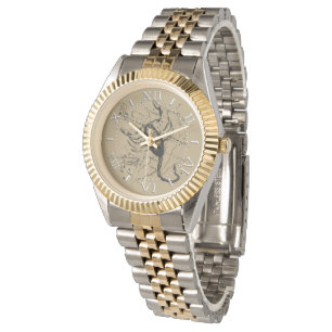 Skorpions-Konstellation Hevelius 1690 gravierende Armbanduhr
