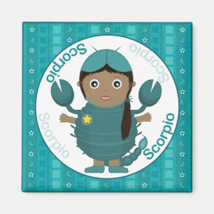 Skorpions-Mädchen-Charakter-Magnet Magnet