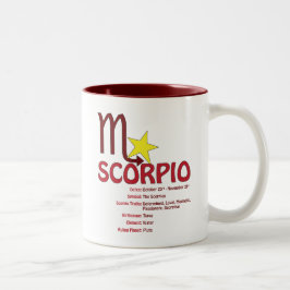 Skorpions-Merkmal-Tasse Zweifarbige Tasse
