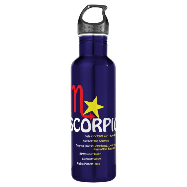 Skorpions-Merkmal-Wasser-Flasche Trinkflasche (Vorderseite)