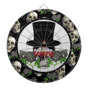 Skorpions-Schädel Dartscheibe