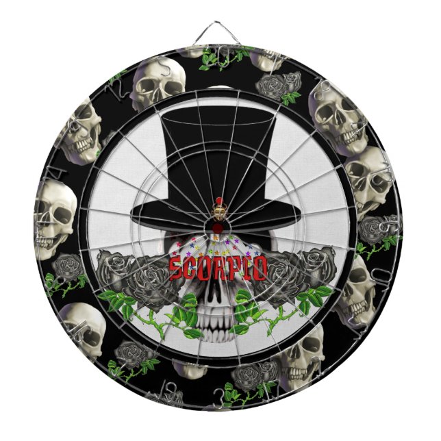 Skorpions-Schädel Dartscheibe (vorne)