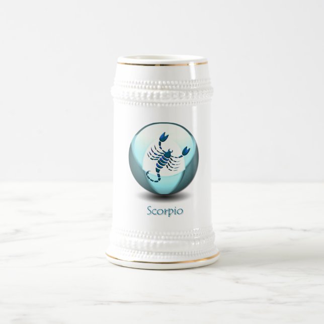 Skorpions-Symbol-Bier-Tasse Bierglas (Mittel)