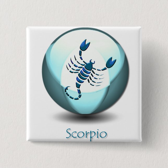 Skorpions-Symbol-Button Button (Vorderseite)