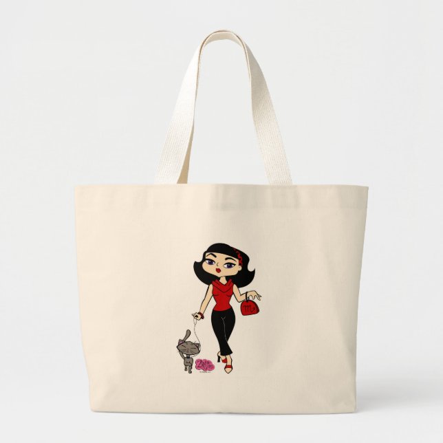 Skorpions-Taschen-Tasche Jumbo Stoffbeutel (Vorne)