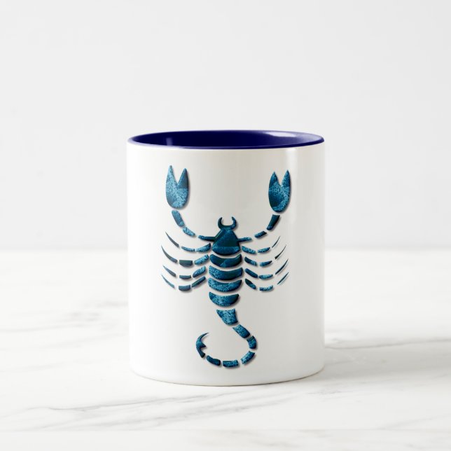 Skorpions-Tierkreis-Kaffee-Tasse Zweifarbige Tasse (Mittel)