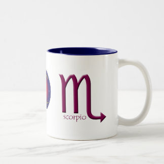Skorpions-Tierkreis-Symbol-Tasse Zweifarbige Tasse