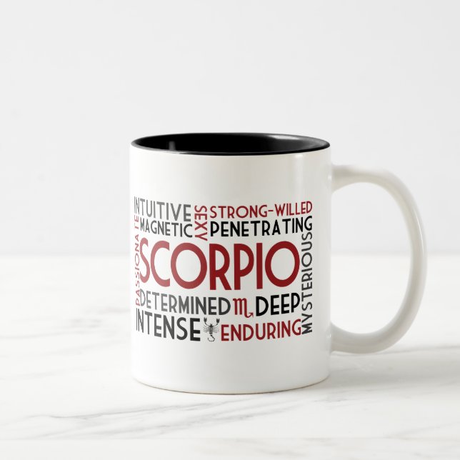 Skorpions-Wort-Collagen-Tasse Zweifarbige Tasse (Rechts)