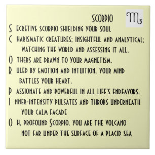 Skorpionsgedicht Fliese