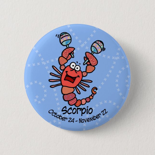 Skorpionsknopf Button (Vorderseite)