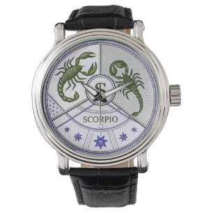 Skorpiozeichen Armbanduhr