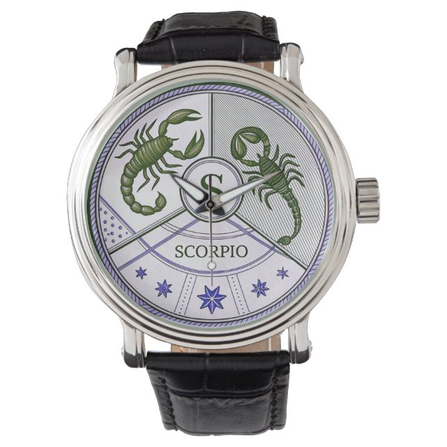 Skorpiozeichen Armbanduhr (Vorderseite)