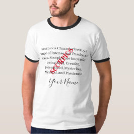 Skorpiozüge und Zodiakzeichen T-Shirt