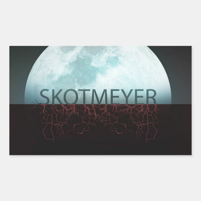 Skot Meyer Half Moon Sticker von Karen Kreature (Vorderseite)