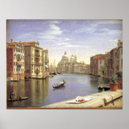 Skovgaard Blick auf den Canale Grande, Venedig Poster