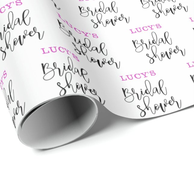 Skript-Brautparty Geschenkpapier (Rolleneckpunkt)