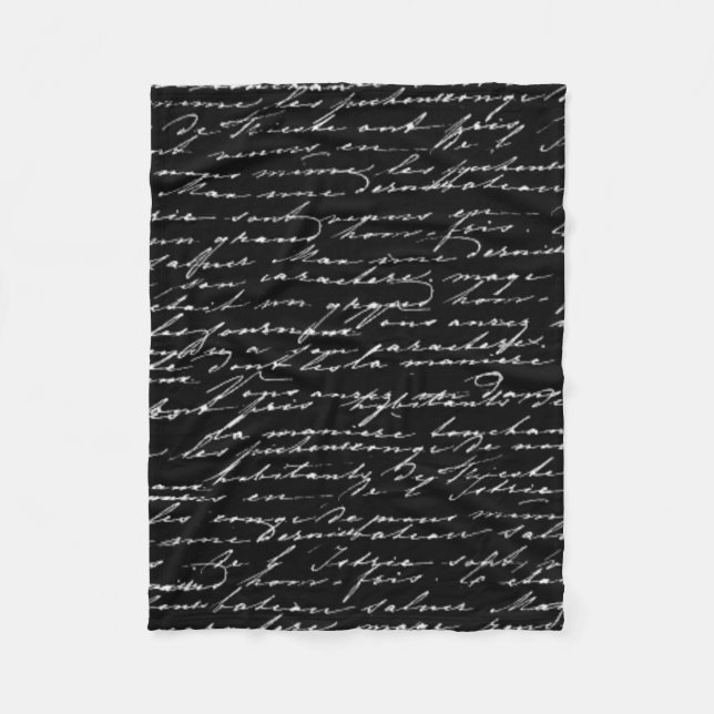 Skript-Decke Fleecedecke (Vorderseite)