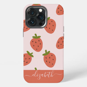 Skript Erdbeere iPhone 13 Pro Hülle