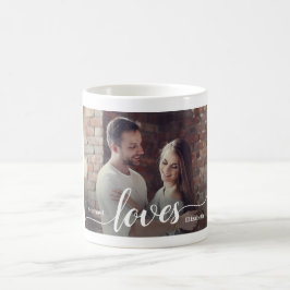 Skript für benutzerdefinierte Paare Foto-Liebe Kaffeetasse