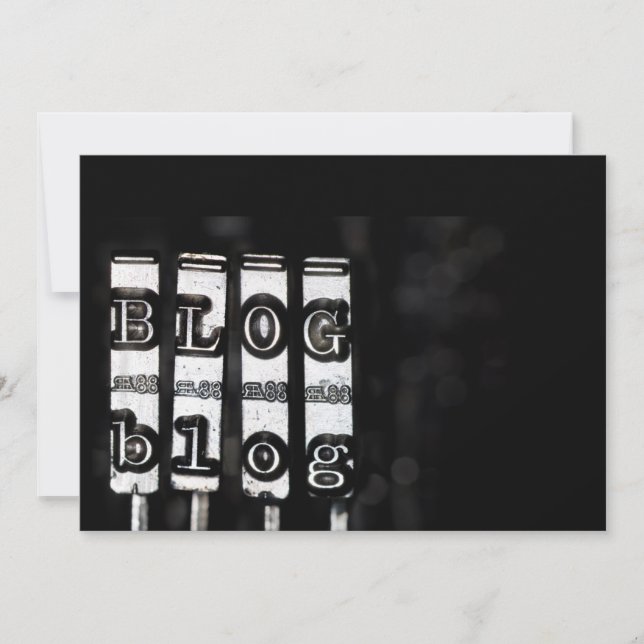 Skript für Blog-Schreibmaschinen (Vorderseite)