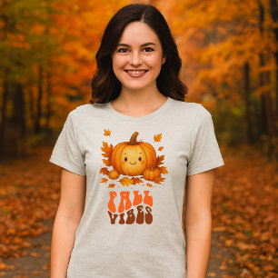 Skript für Herbst-Kürbisillustrierung & Fall-Vibes Tri-Blend Shirt
