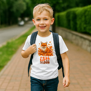 Skript für Herbstfox-Illustration und Fall-Vibes Tri-Blend Shirt