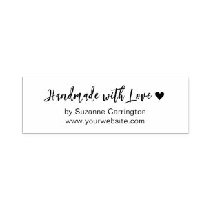 Skript Handmade mit Liebe Herz. Geschäftlich Permastempel