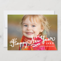 Skript | Happy New Year Holiday Foto Card