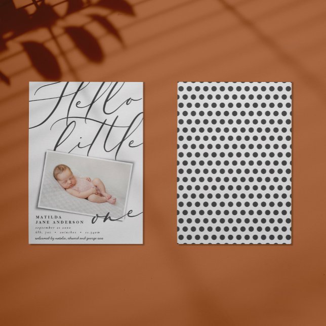 Skript hello kleine eine moderne 1-Foto Typografie Ankündigung (Von Creator hochgeladen)