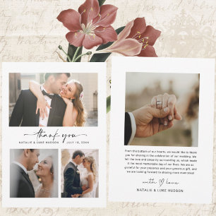 Skript Herz 3 Foto Collage Hochzeit Danke