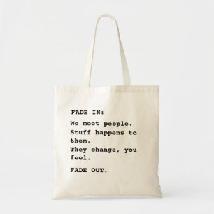 Skript in einer Nutshell-Tasche Tragetasche