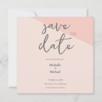 Skript Kalligrafie Hochzeit Modern Save the Date