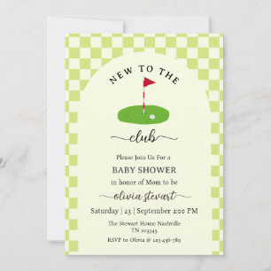 Skript neu im Club Golf Baby Shower Einladung