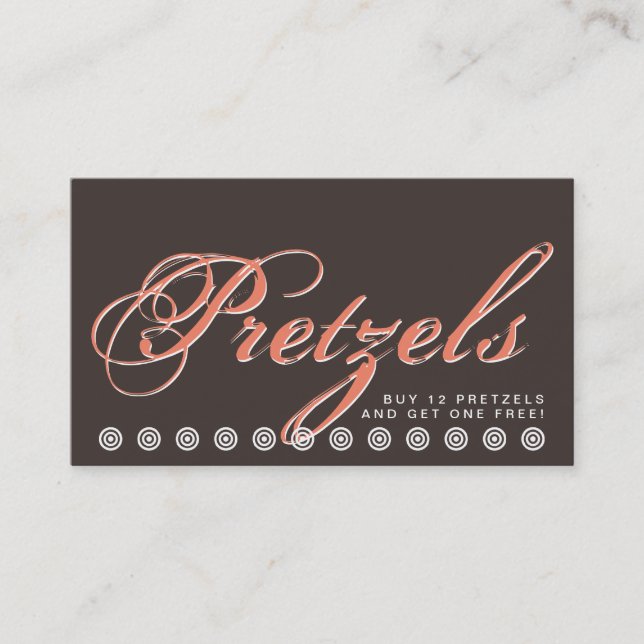 Skript PRETZELS Kundenbindungskarte Treuekarte (Vorderseite)