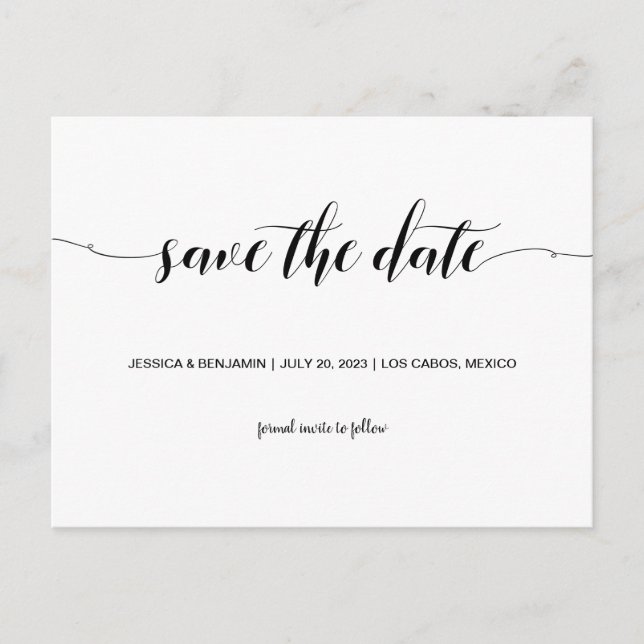 Skript Save the Date Postkarte (Vorderseite)