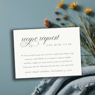 Skript Schwarz-weiße Rezept Anfrage Kinderdusche Begleitkarte